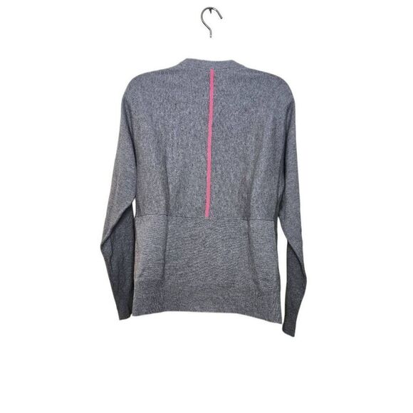 T Alexander Wang Sweater Jumper Size Small Wool Cropped Front Gray Pink - Picture 4 of 7